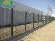 Pvc Coated 3mm Security Steel Fence 76.2x12.7mm Hole Size