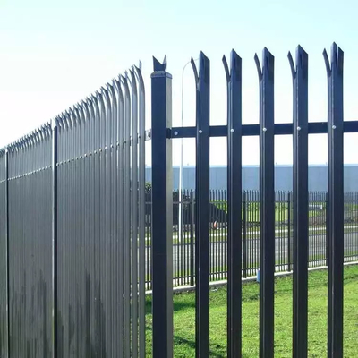 Steel 3.6m High W Section Palisade Fence Powder Coated Pvc Coating