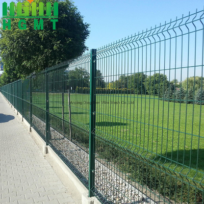 Alta seguridad cerca 3d de alambre de púas jardín edificio de PVC revestido galvanizado cerca de seguridad curva 3d