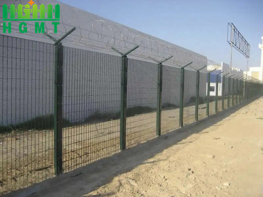 ISO14001 Galvanized Security 358 Mesh Fencing Panels 0.63m-4.87m Height