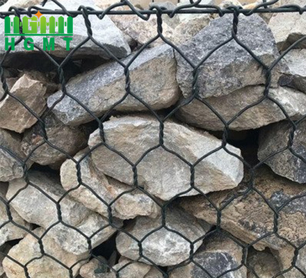 la inmersión caliente hexagonal de Gabion del agujero de 80x100m m galvanizó plástico del Pvc cubierto