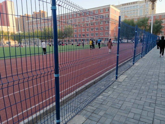 El PVC de acero galvanizado de alta calidad del metal cubrió la granja curvada de doblez del jardín de 3d V soldó con autógena el alambre Mesh Panel Fencing