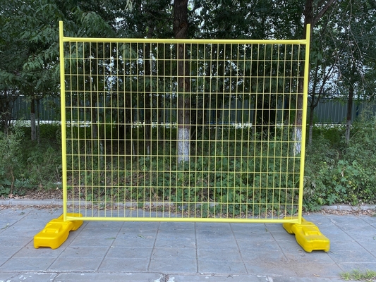 Panel de cerca temporal de malla de alambre galvanizado de 6 pies y 8 pies