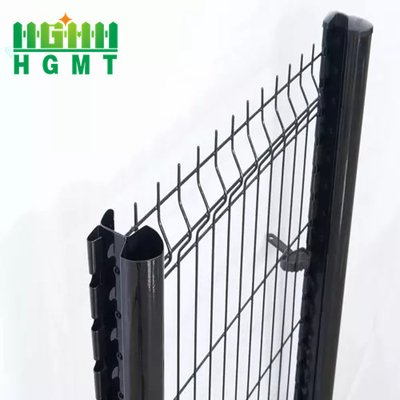 Granja de jardín exterior de alta calidad revestido de PVC galvanizado V curva curvada panel de cerca de malla de alambre 3d