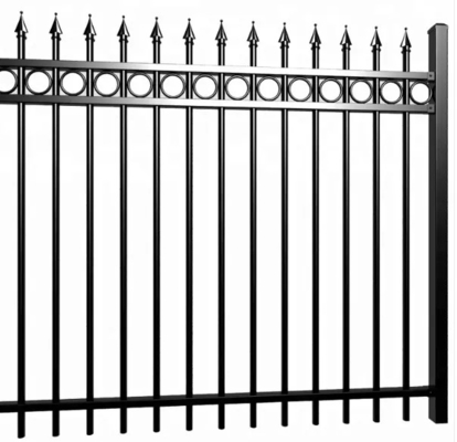 Seguridad de la cerca de metal tubular galvanizado personalizado de la granja