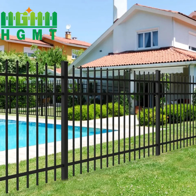 Acero galvanizado antirruda de hierro forjado lanza panel de cerca de seguridad superior