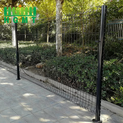 Fabrica Fabricante Panel de malla de alambre curvado 3D sumergido en caliente Valla de seguridad exterior con marco de metal recubierto de polvo
