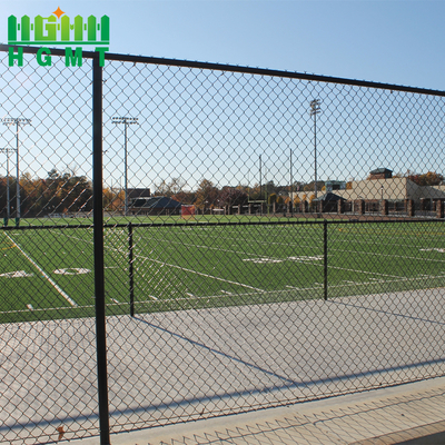 100ft Galvanizado Negro Chain Link Valla Ciclón de alambre de malla de valla Panel para el juego deportivo