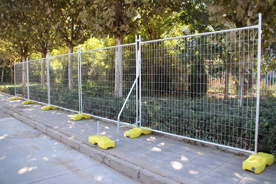Pared de malla de alambre de seguridad temporal con paneles de enlace de cadena estadounidense