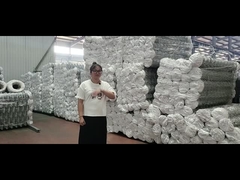 Altura 2.5m Valla de eslabones de cadena metálica Q195 con borde nudoso